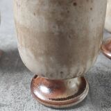 Service trio in pyrite stone Puisaye Jean-Pierre Prud'homme.