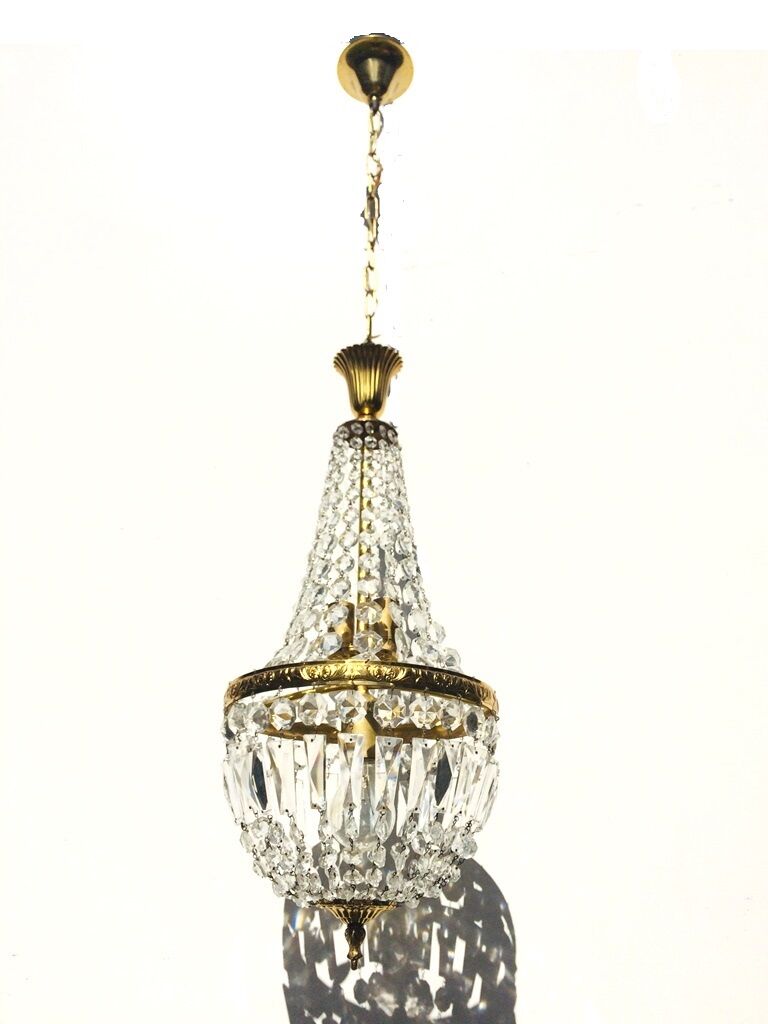 Grapevine balloon chandelier " hollywood regency " 50
