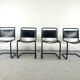 Série de 4 chaises dans le style  S33 de Mart Stam - 1960s