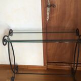 Vintage wrought iron console