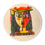 Empty pocket in polychrome earthenware Picasso, 1988