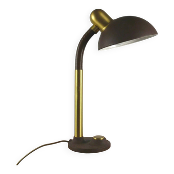 Grande lampe de bureau à col de cygne, design classique Hillebrand - années 1970