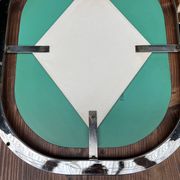 Bauhaus mirror in chrome-plated steel
