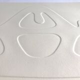 Signed and numbered print by Jean Legros, Geometric print inspired by reliefs, c 1970