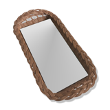Mirror wicker tray
