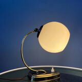 Mid-century art deco style opaline glass wall sconce or desk lamp