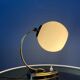Mid-century art deco style opaline glass wall sconce or desk lamp