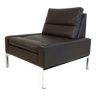 Wilkhahn Series 800 leather armchair by Hans Peter Piel