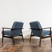 Paire de fauteuils bleus vintage GFM 300-192, 1960