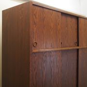 Oak wardrobe, Danish design, 1970s, manufactured by Tage Mogensen