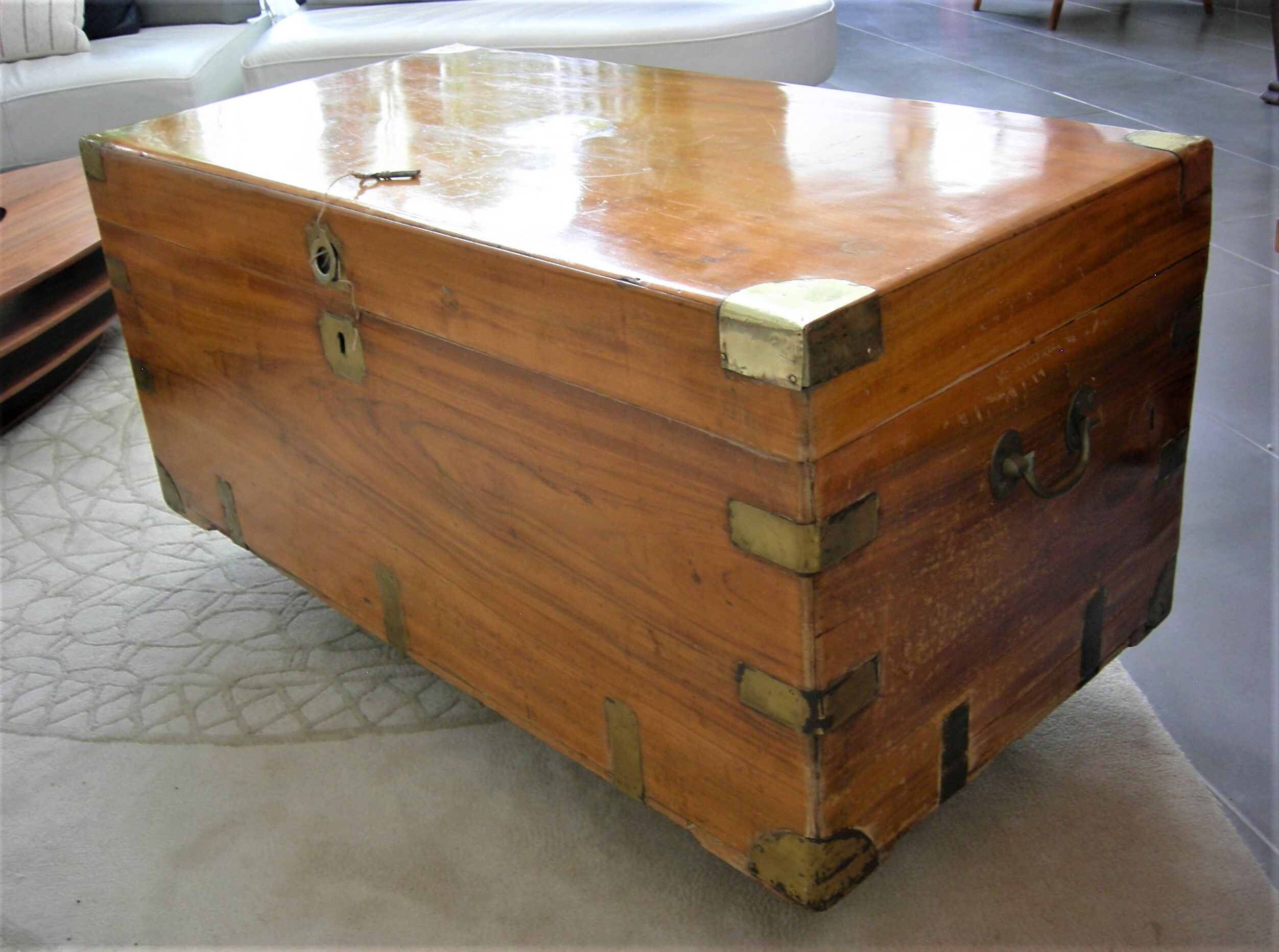 Navy officer's trunk in camphrier