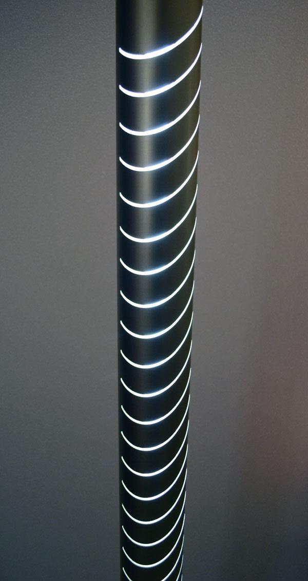 Italian Tronconi Aluminum and Marble Floor Lamp, 1970