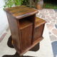 Asymmetrical brutalist furniture in solid elm