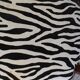 Art deco armchair with zebra tapestry