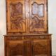 Bressan buffet with two bodies from the Louis XV period in walnut and elm.