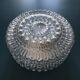 Plafonnier rond en verre ciselé