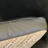 Poltrona Frau “Vanity Fair” XC Armchair in Genuine Black Leather.