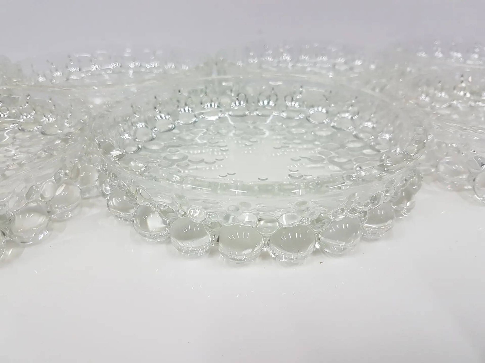 12-piece Bolero Bubble set, clear crystal glass, Walther Glas, Germany, 197