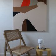 Abstract minimalist couple "in your arms" 100x80cm