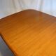 Scandinavian expandable rectangular table in teak