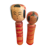 Japanese Kokeshi pair