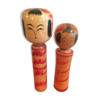 Japanese Kokeshi pair
