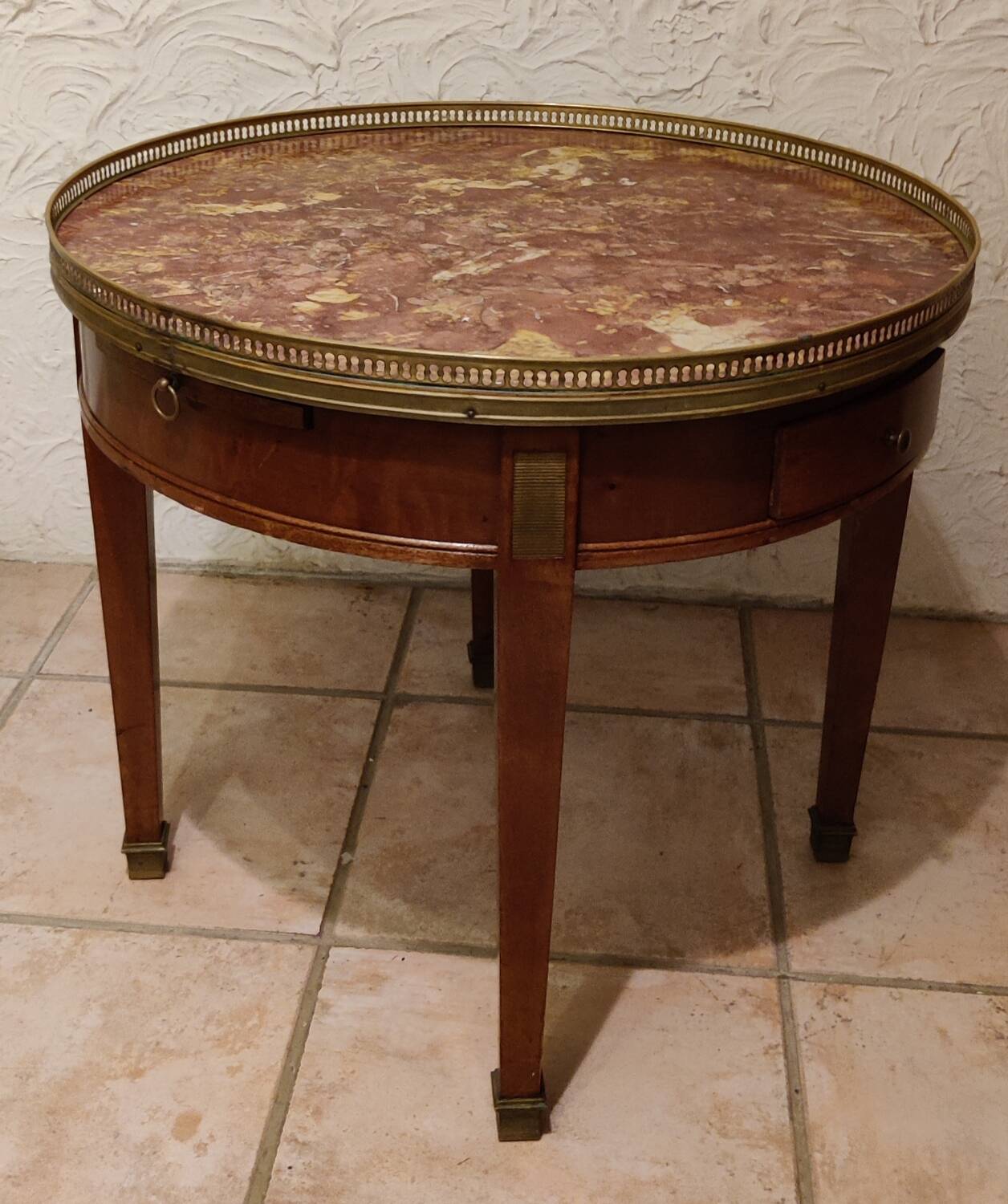 Antique bouillotte table