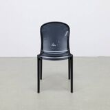 4x Dining Chair in Smoked Plexiglass, 2000s