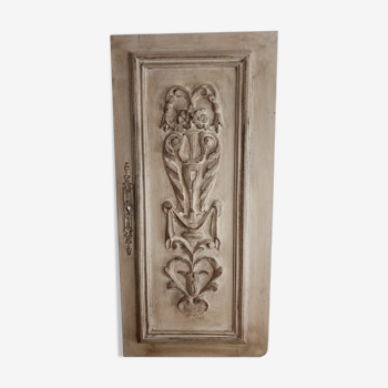 Ancienne porte patinée pièce bois décorative