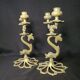 Pair of Koi Fish Candle Holder Solid Brass