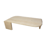 Italian travertine coffee table, 1980s