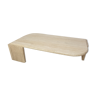 Italian travertine coffee table, 1980s