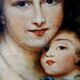 Antique Family Portrait Painting 19th Century "Lebrun"