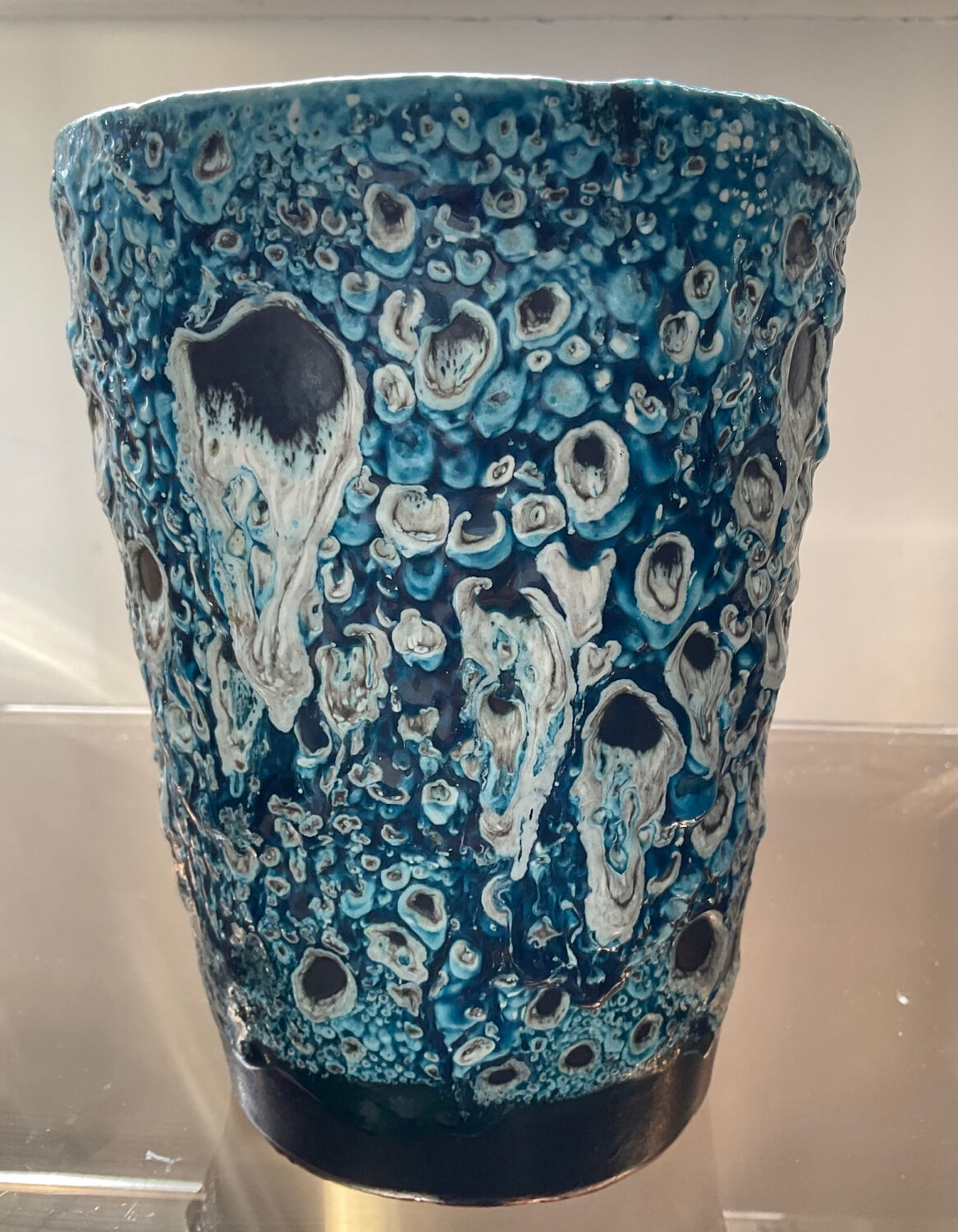 Vintage ceramic pot cache Fat Lava 60s