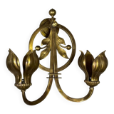 Pair of gilt bronze wall sconces circa 1900