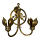 Pair of gilt bronze wall sconces circa 1900