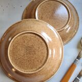 Set of 5 plates caps Longchamp sandstone aspect