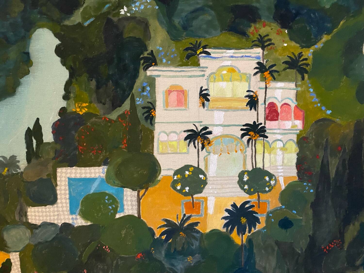 20th century villa landscape