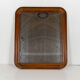 Miroir vintage en bois de noyer des années 1950