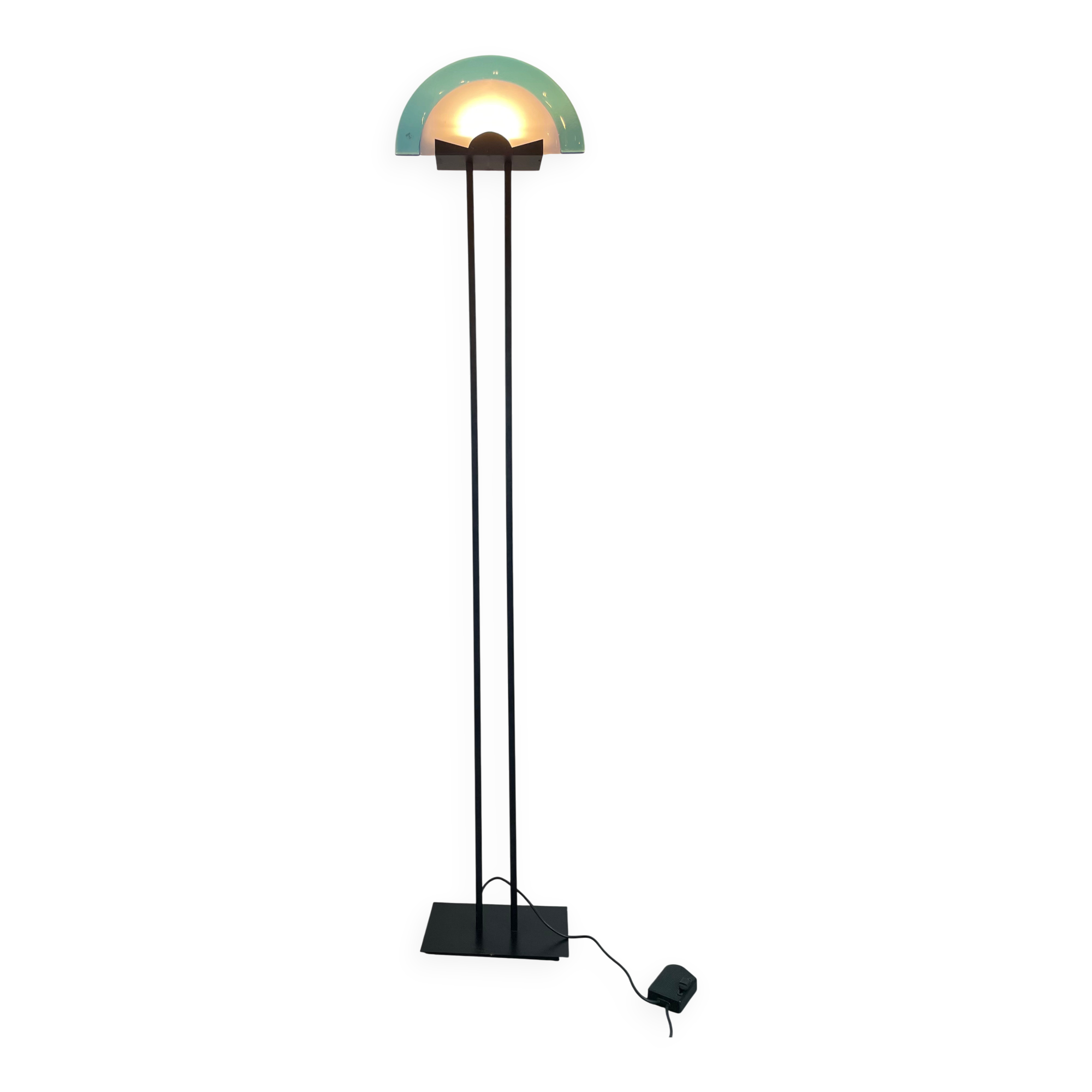 Murano Post-Modern Floor Lamp att. To Mazzega, Italy, 1980s