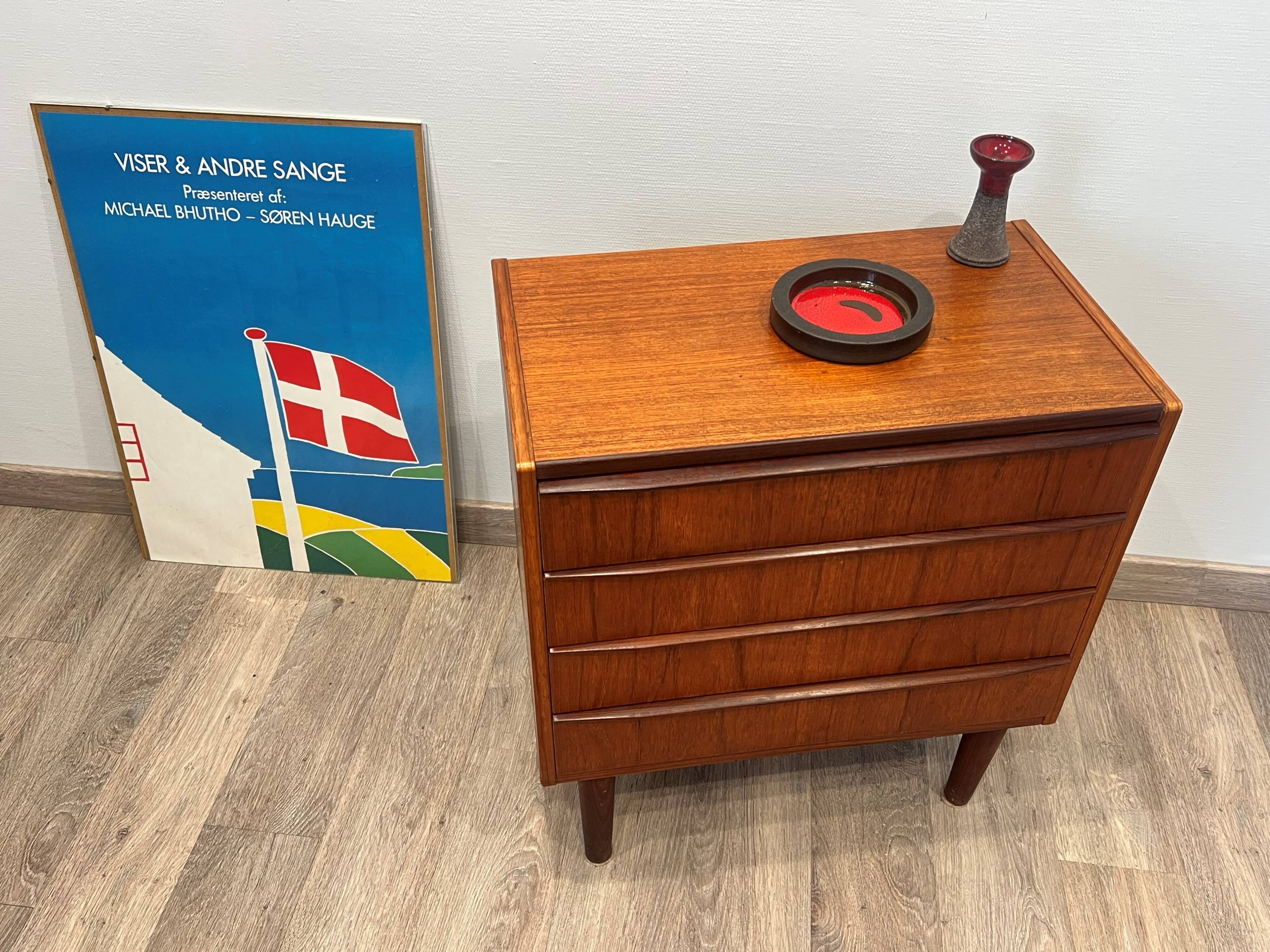 Scandinavian teak chest of drawers Denmark