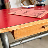 Vintage Formica children's desk and chair set