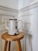 White enamel coffee pot