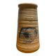 Ceramic vase with blue flowers