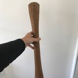 Imposing solid wood pestle and mortar