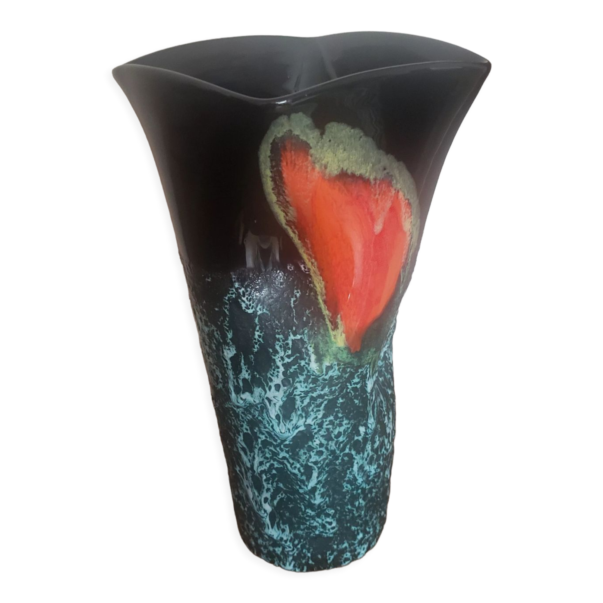 Vallauris moonstone vase