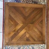 Square walnut table