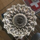 Chiseled glass ashtray