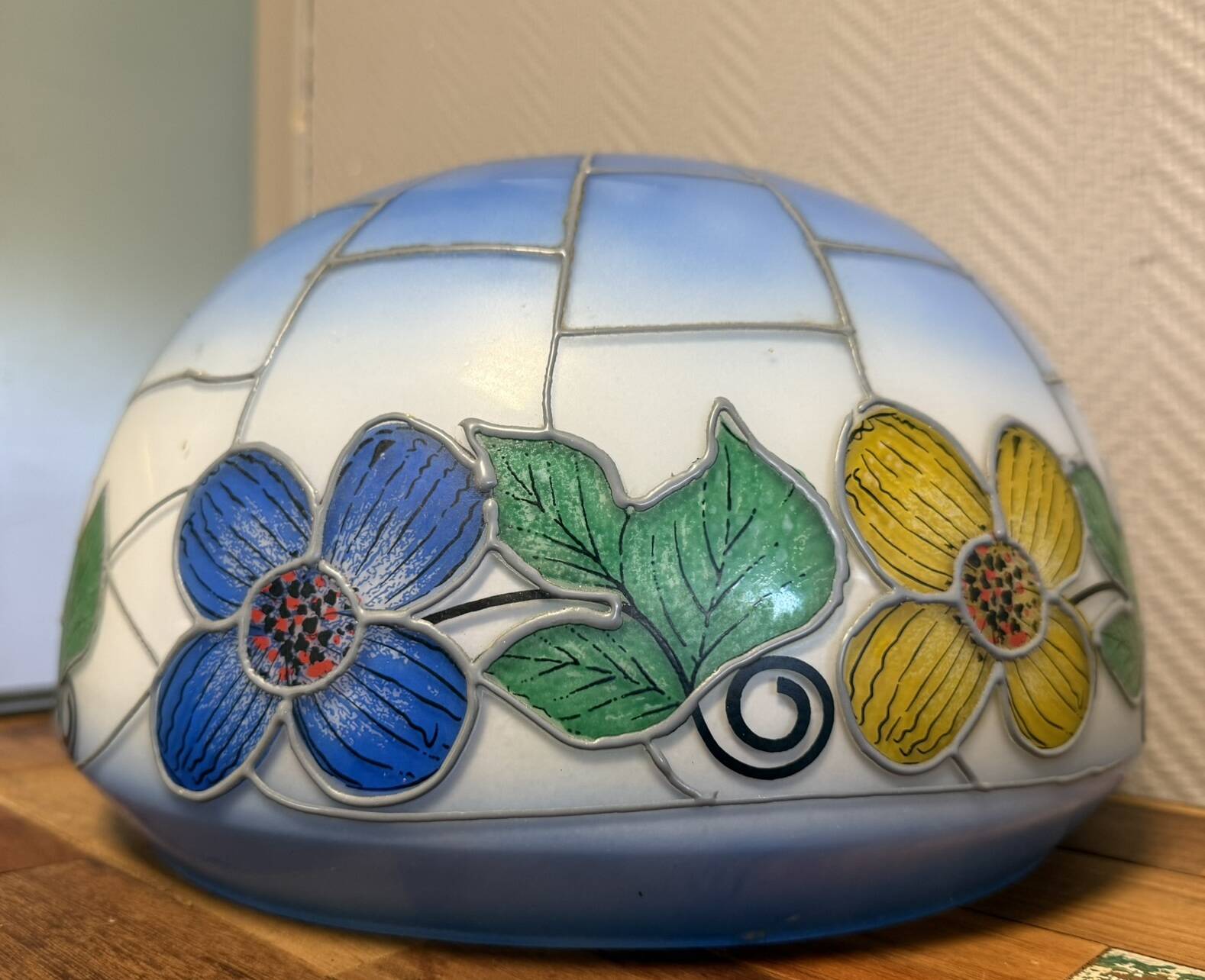 Opaline lampshade from the Art Deco period circa 1920