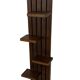 vintage wall shelf plant support, decoration oak wood